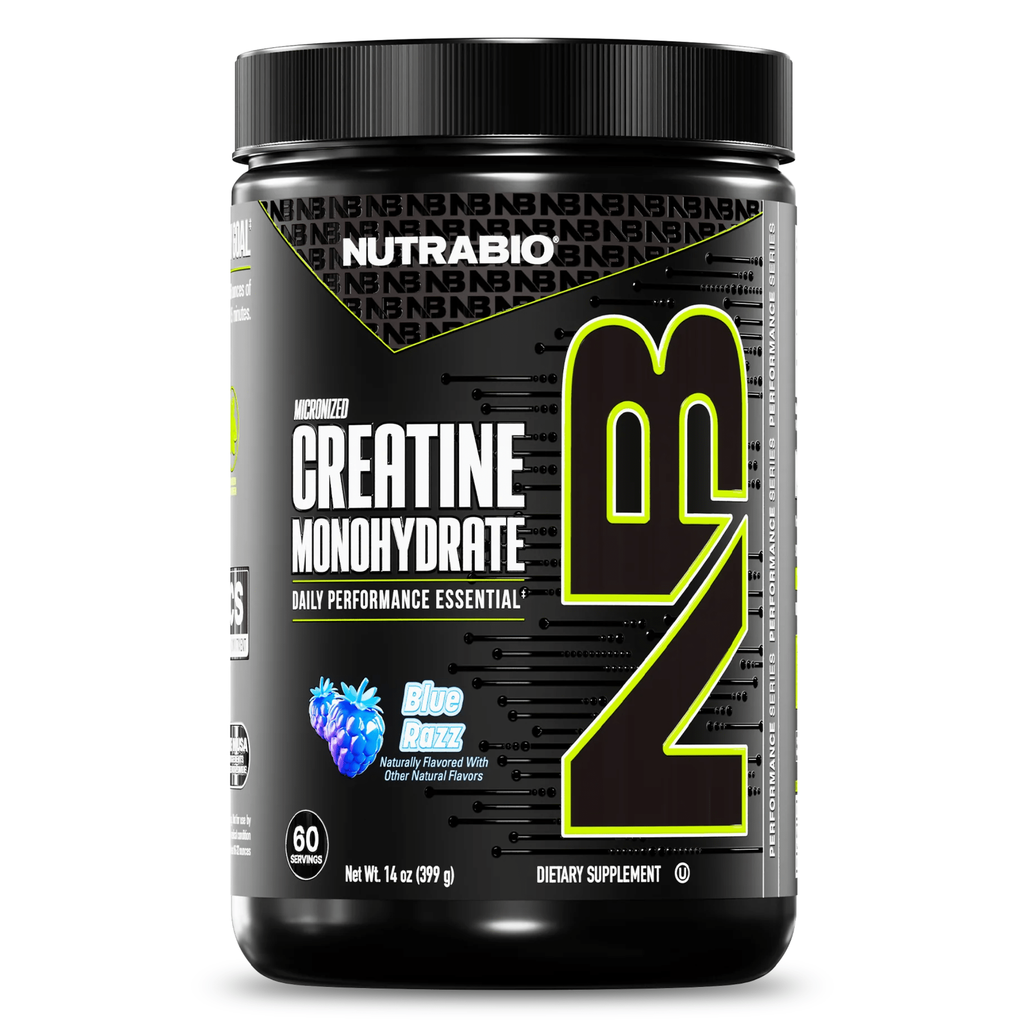 Nutra Bio Creatine Burst, Blue Razz flavor