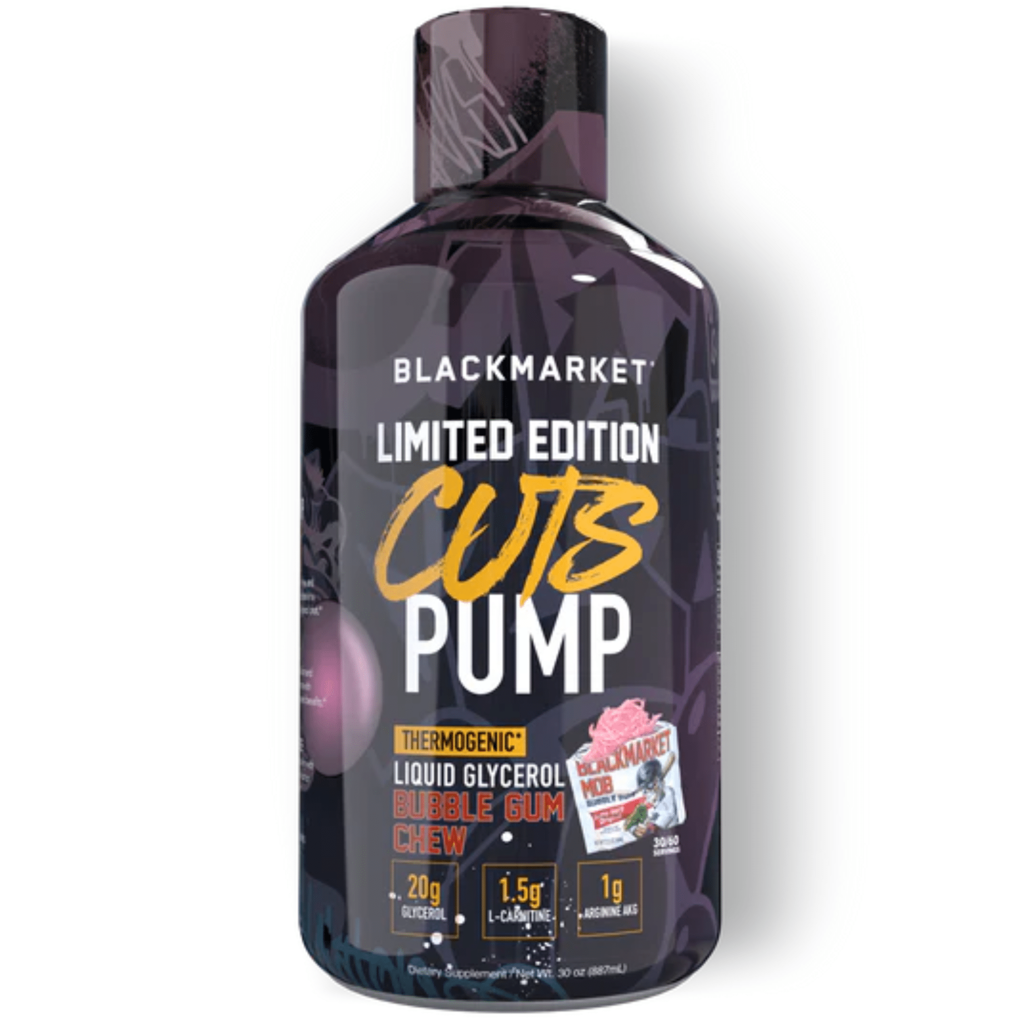 Black Market CUTS Pump stim-free pump powder, Limited Edition: Bubble Gum Chew flavor