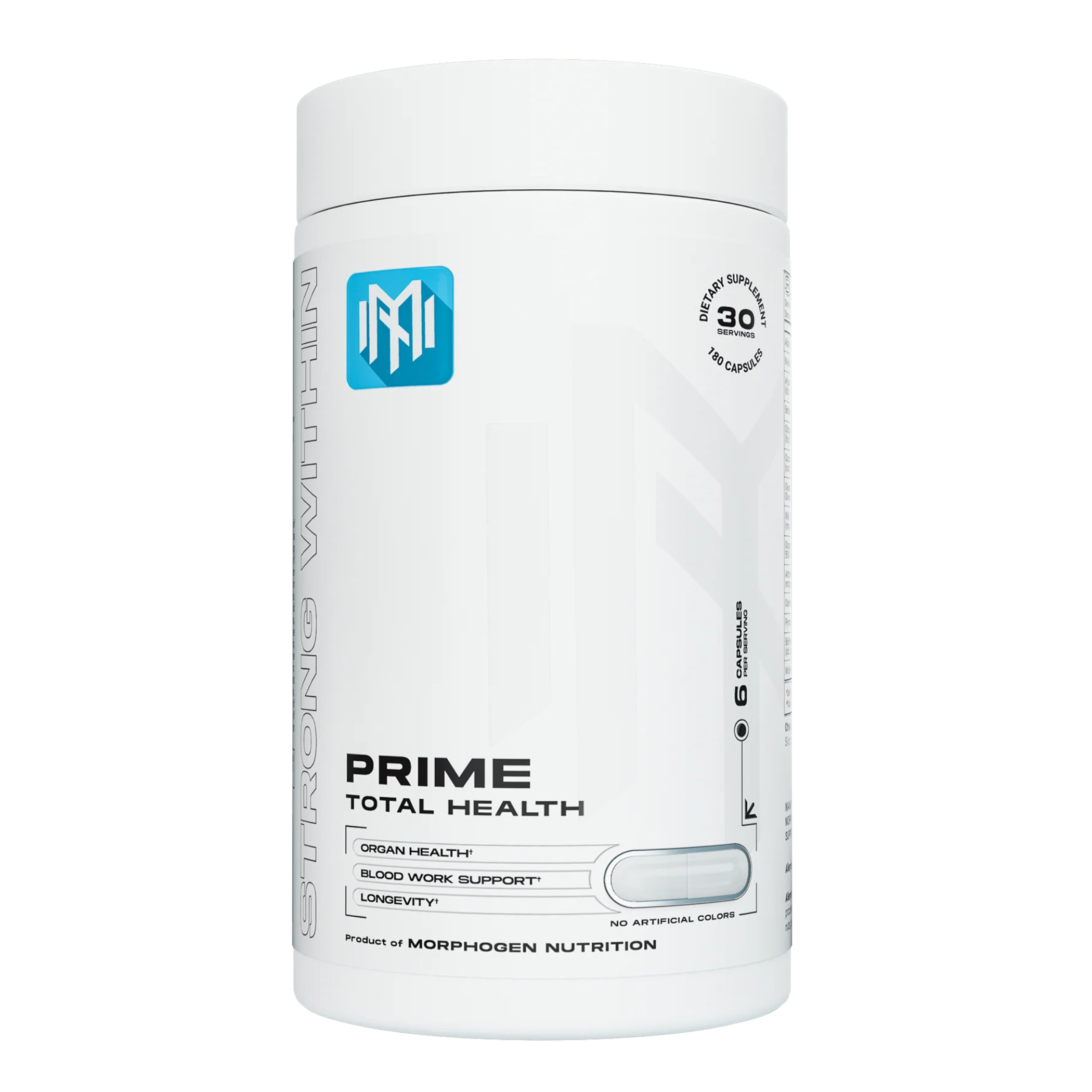 Morphogen Nutrition PRIME: Total Health — Full-Spectrum Organ Support | 180 Caps