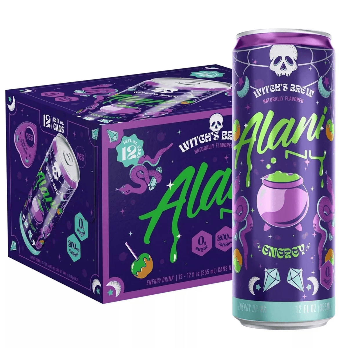 Alani Nu Energy, front of container