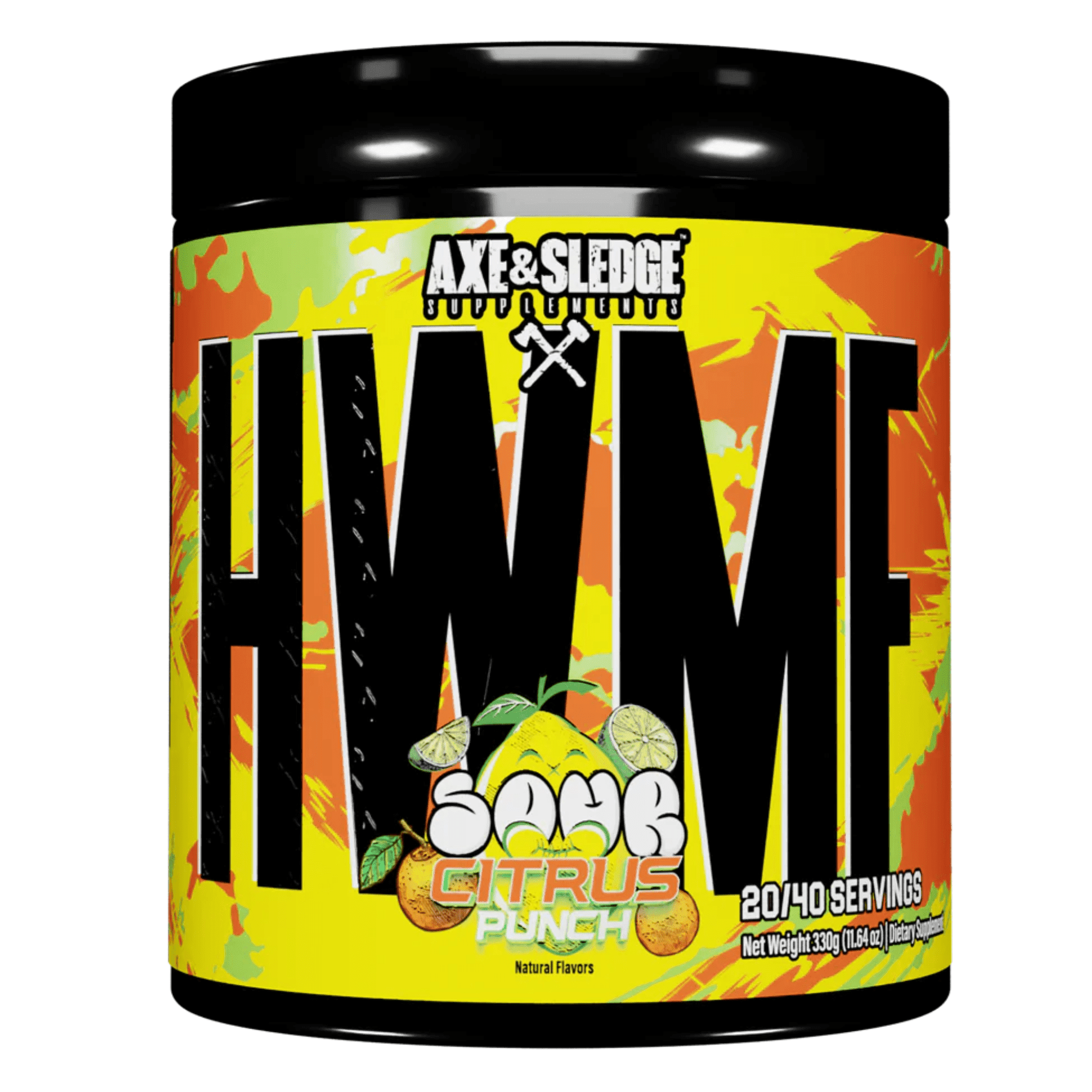 Axe & Sledge HWMF supplement facts panel