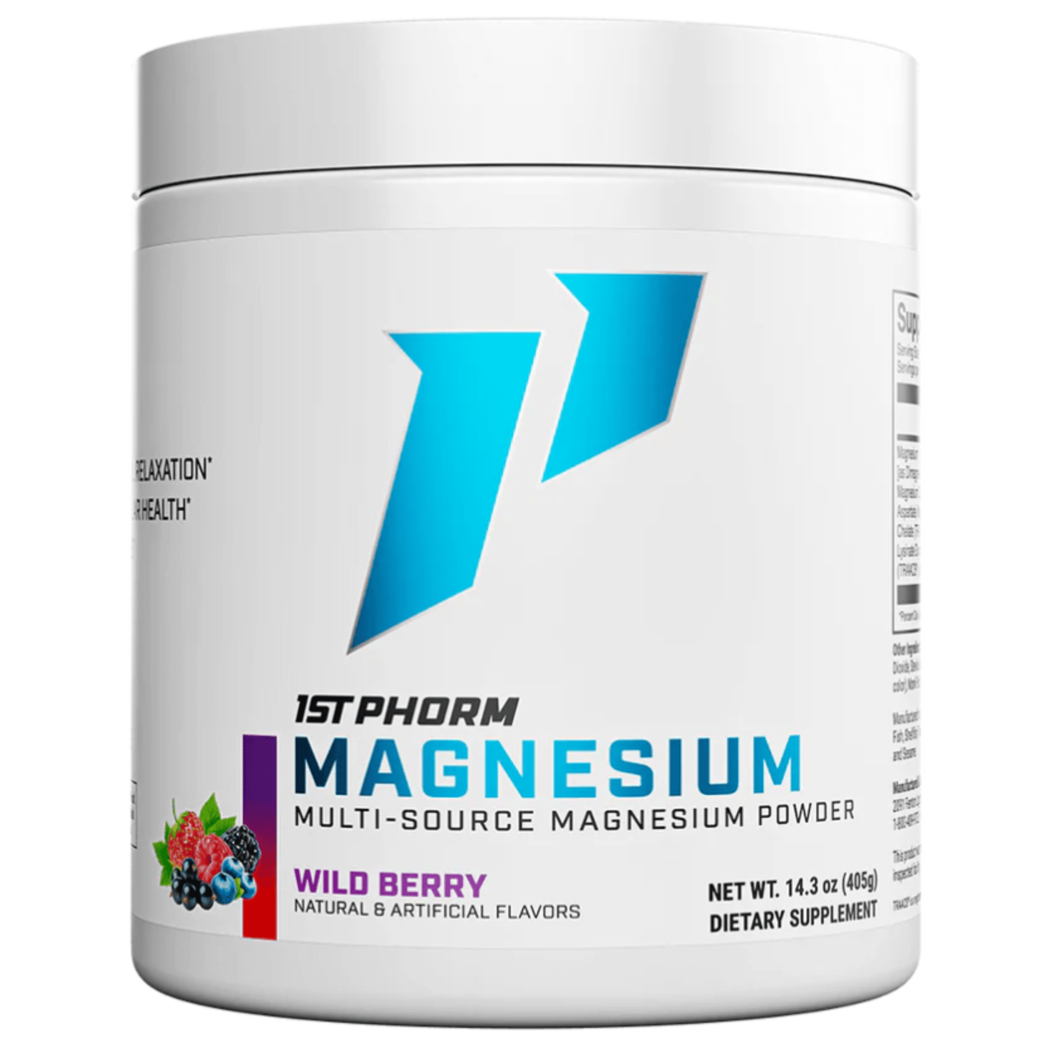 1st Phorm Magnesium supplement, Wild Berry flavor