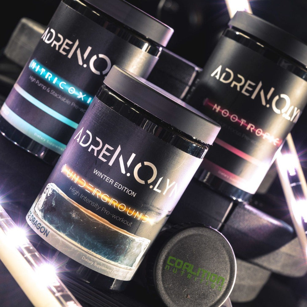 Black Market Labs Adrenolyn Nootropic, Underground and Nitric Oxide Coalition Nutrition