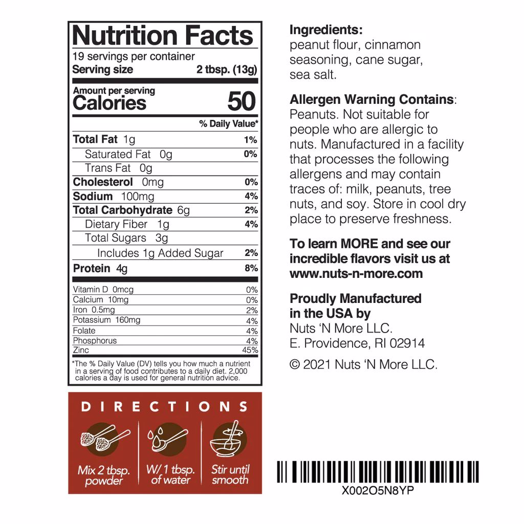 Nuts N More PB Powder Nutrition Coalition Nutrition
