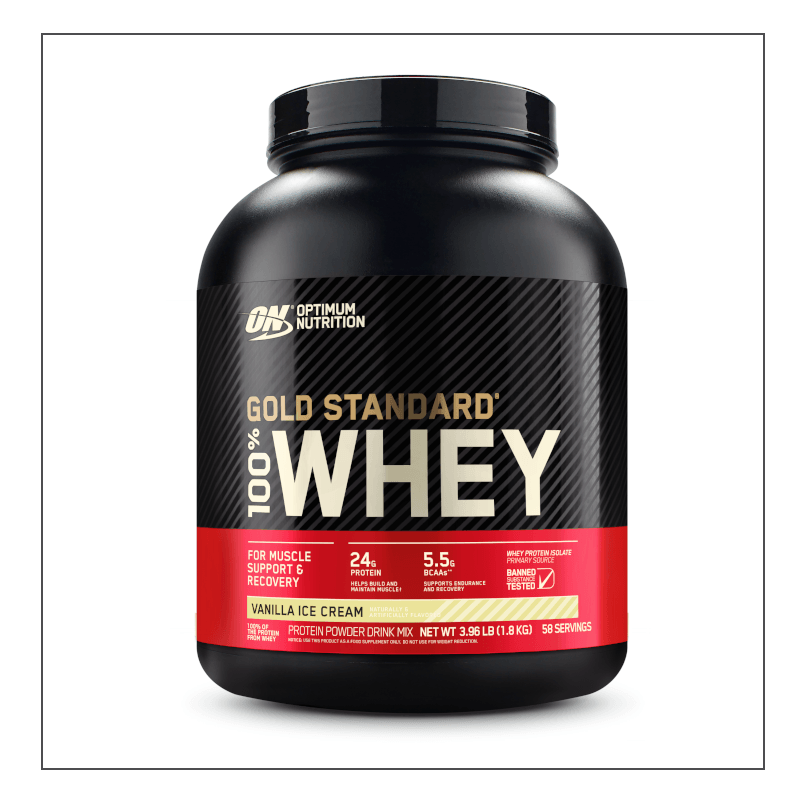 5lb. Vanilla Ice Cream Optimum Nutrition 100% Gold Standard Whey Coalition Nutrition