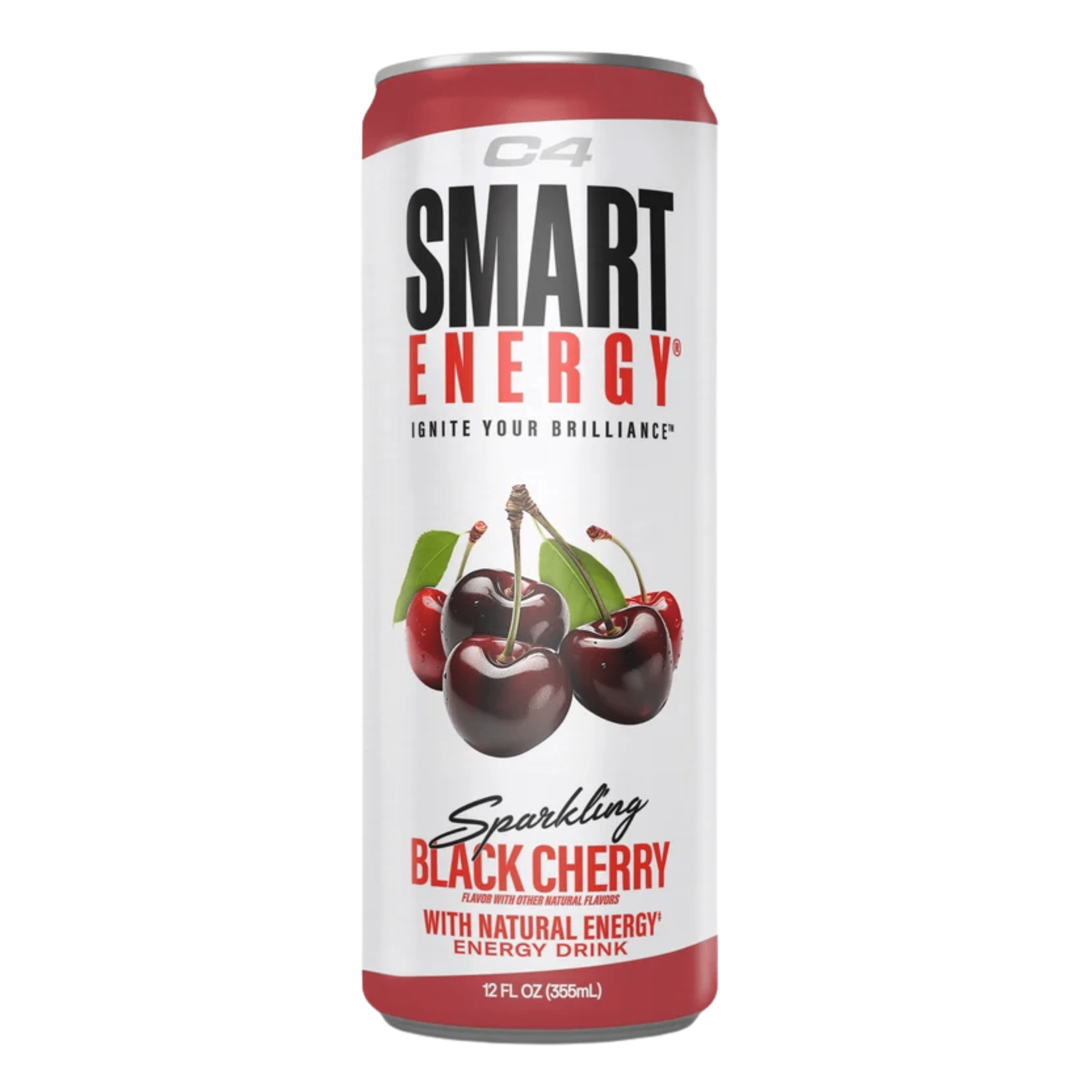 C4 Smart Energy pre-workout powder, 12ct size, Black Cherry flavor