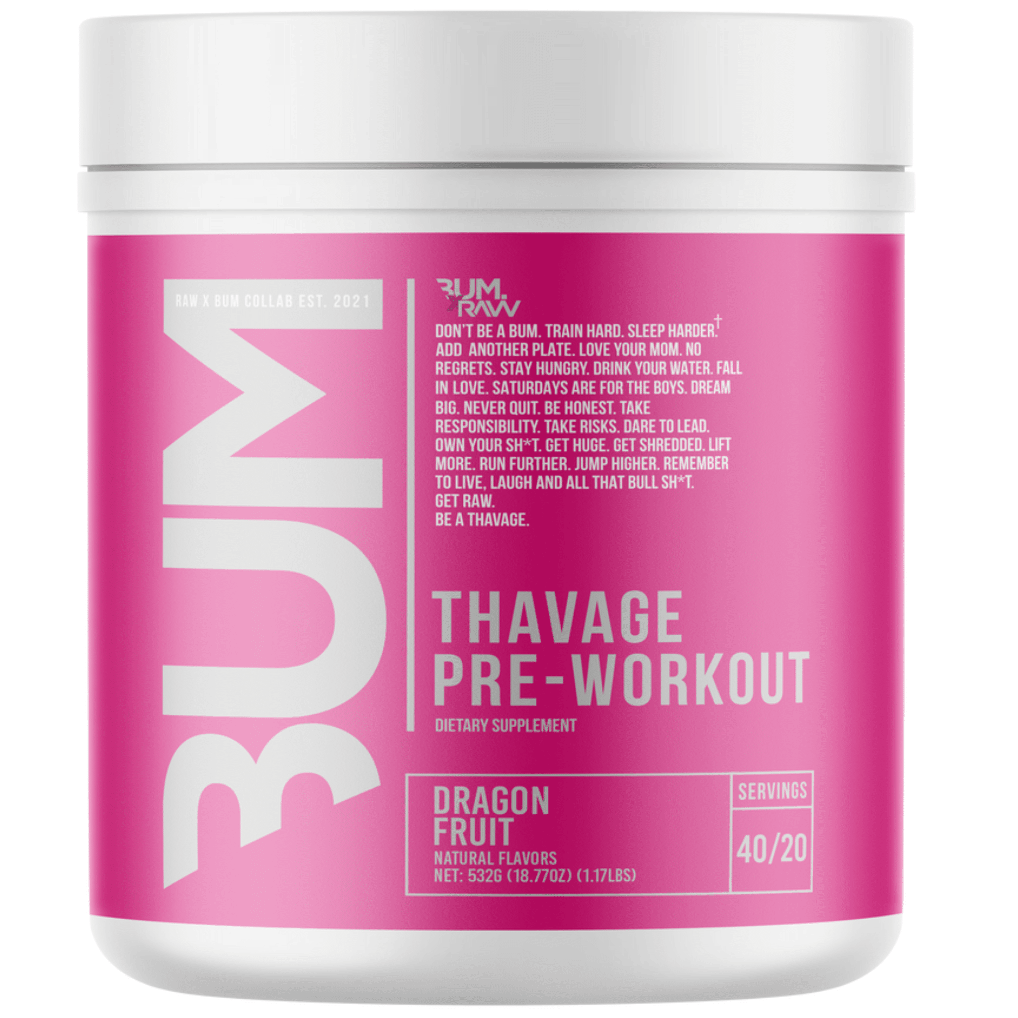 CBUM Thavage Pre Workout