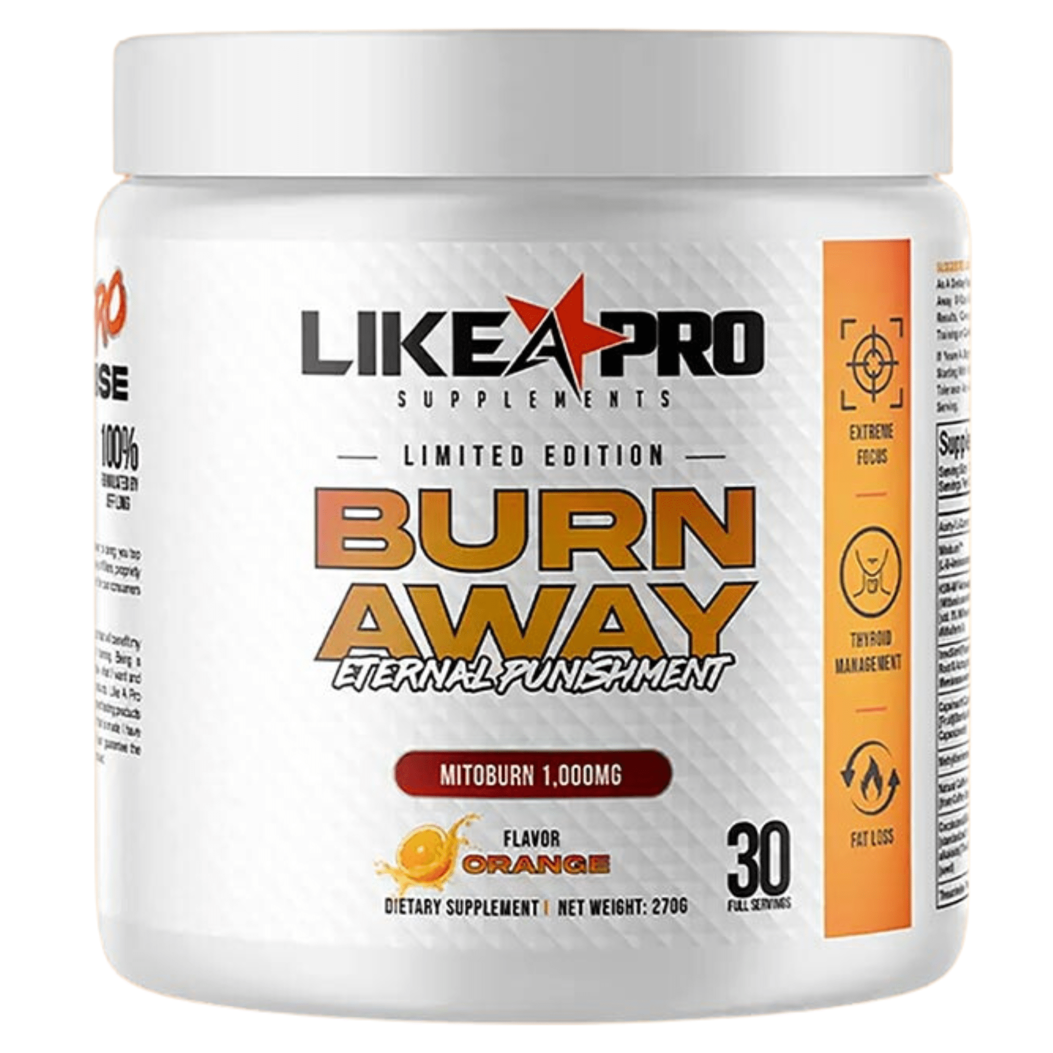 Like A Pro Supplements Burn Away Powder