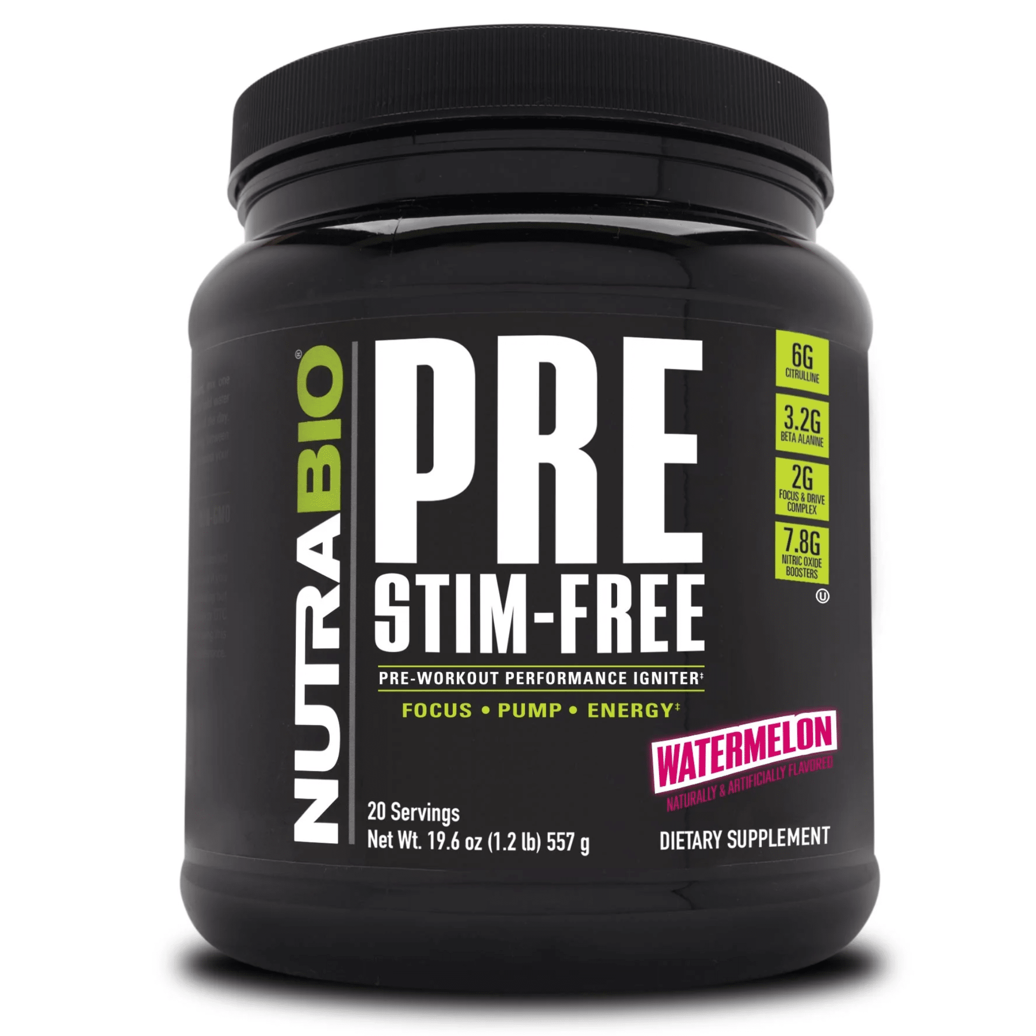 Nutra Bio Pre Stim Free