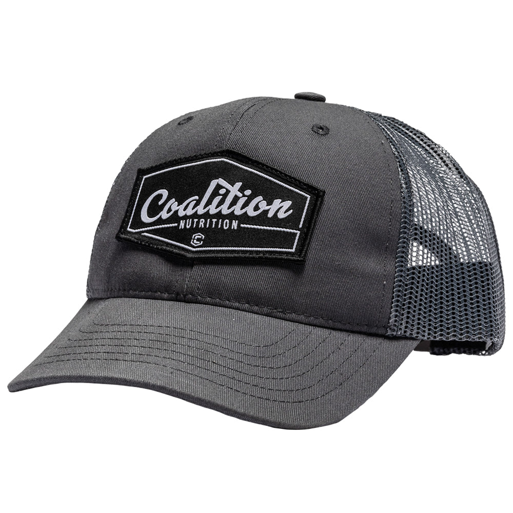 Coalition Nutrition USA Made Trucker Hat Grey