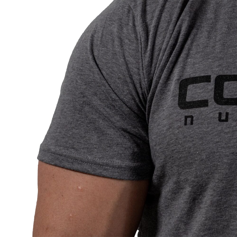 detail 2 Coalition Nutrition Premium Black Logo Tee - Charcoal