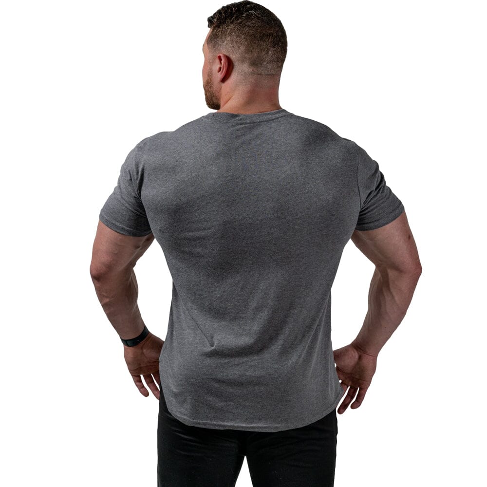 back Coalition Nutrition Premium Black Logo Tee - Charcoal