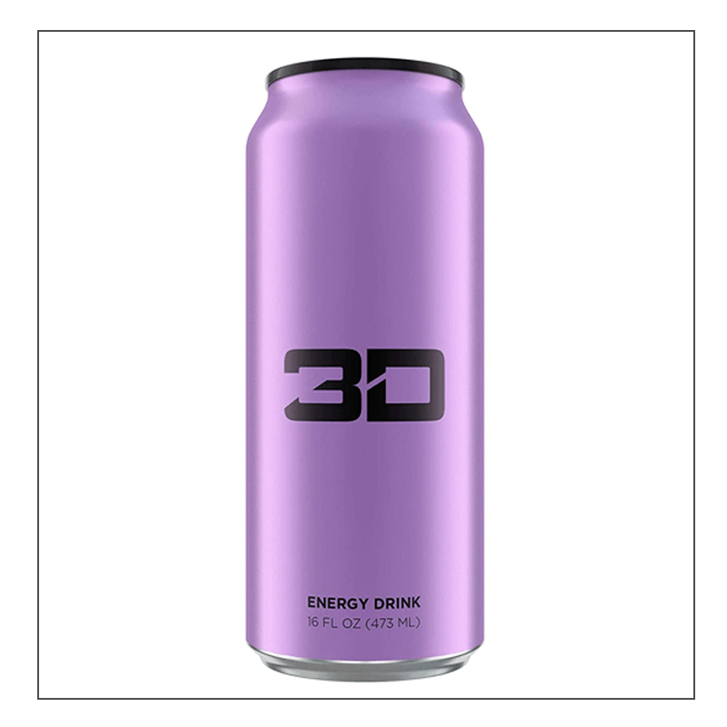 Purple single can 3D Energy Coalition Nutrition