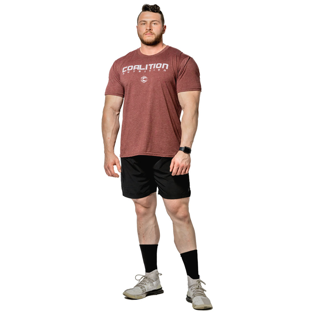 Coalition Nutrition Premium Logo Tee - Burgundy