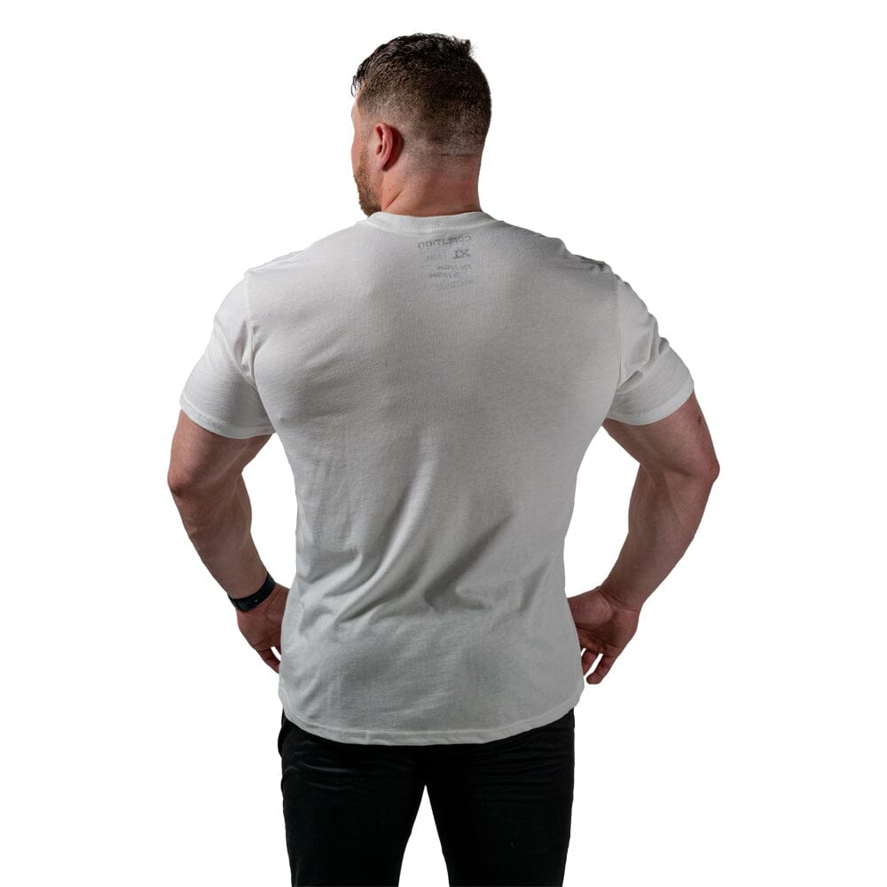 Back Coalition Nutrition Premium Black Logo Tee - White