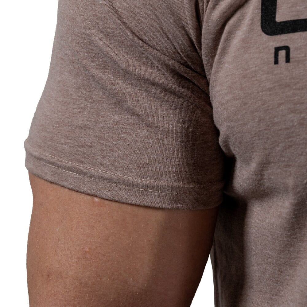 sleeve Coalition Nutrition Premium Black Logo Tee - Chocolate