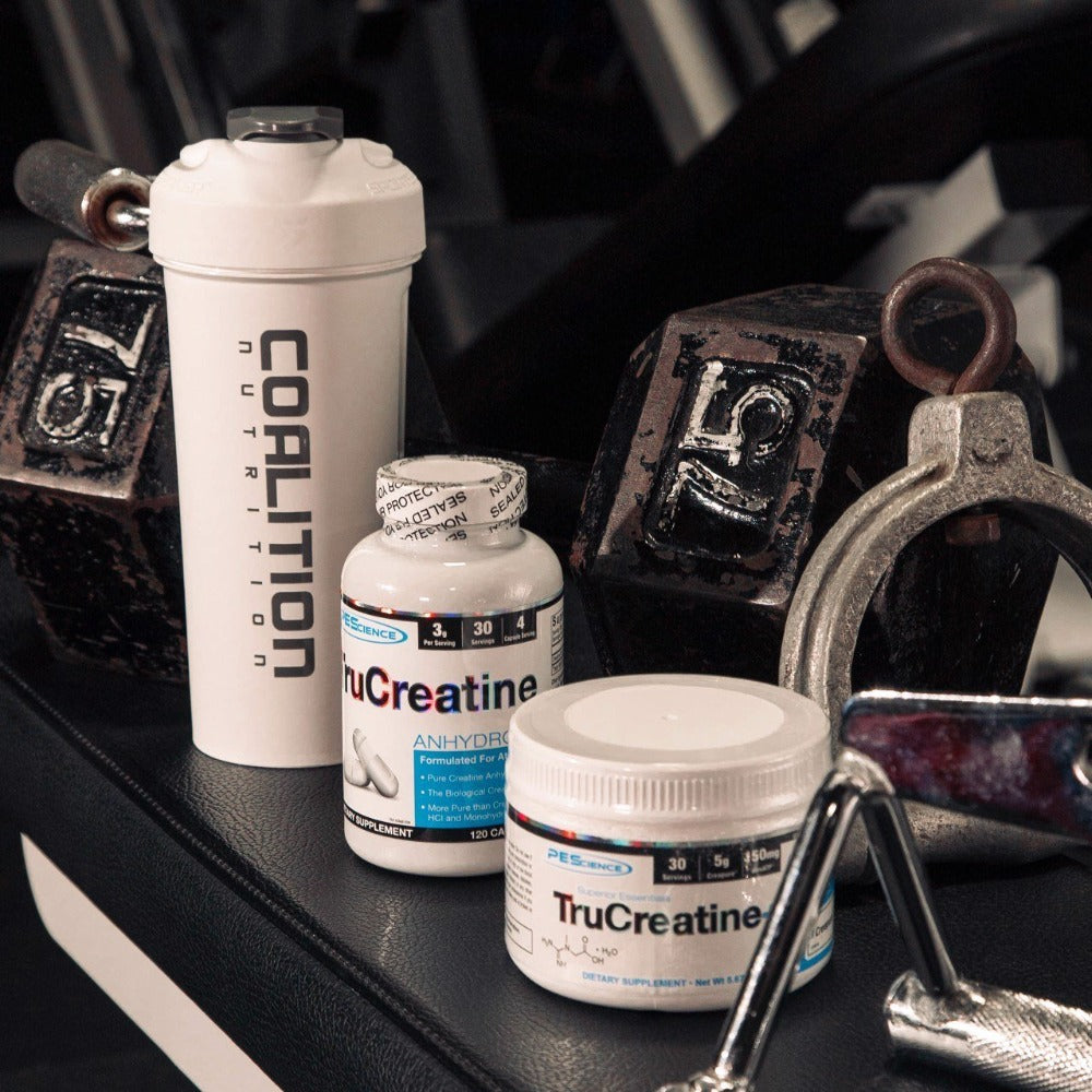 PEScience TruCreatine Capsules and TruCreatine+ Powder Coalition Nutrition