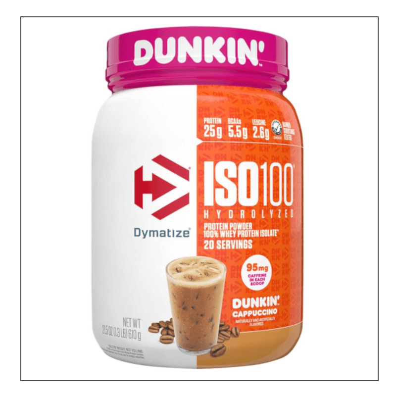 Cappuccino Dymatize Iso 100 Dunkin' Donuts Editions Coalition Nutrition