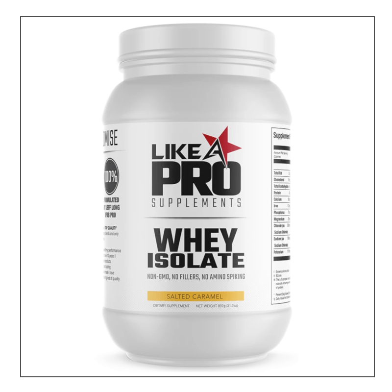 Salted Caramel Whey Isolate Flavor Like A Pro Supplements Coalition Nutrition 