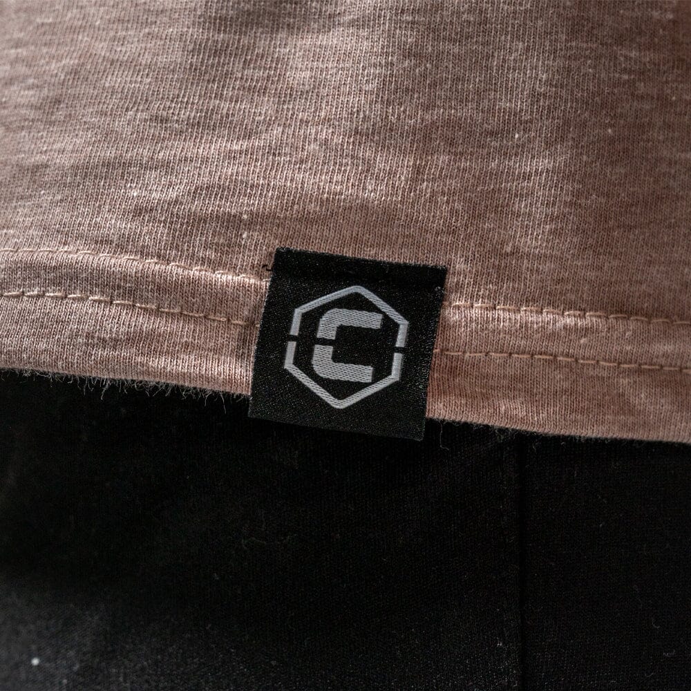 woven Coalition Nutrition Premium Black Logo Tee - Chocolate